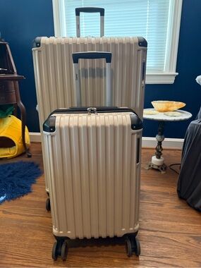 Hard Shell Spinner Luggage Set - Champagne